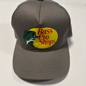 Bass Pro Shops Gray Cap with Yellow Logo